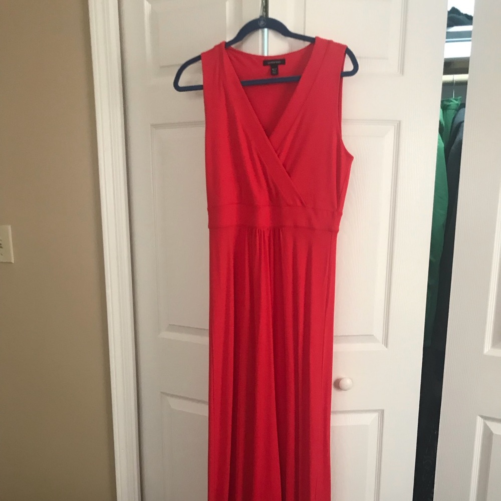 Lands End Red Maxi Dress